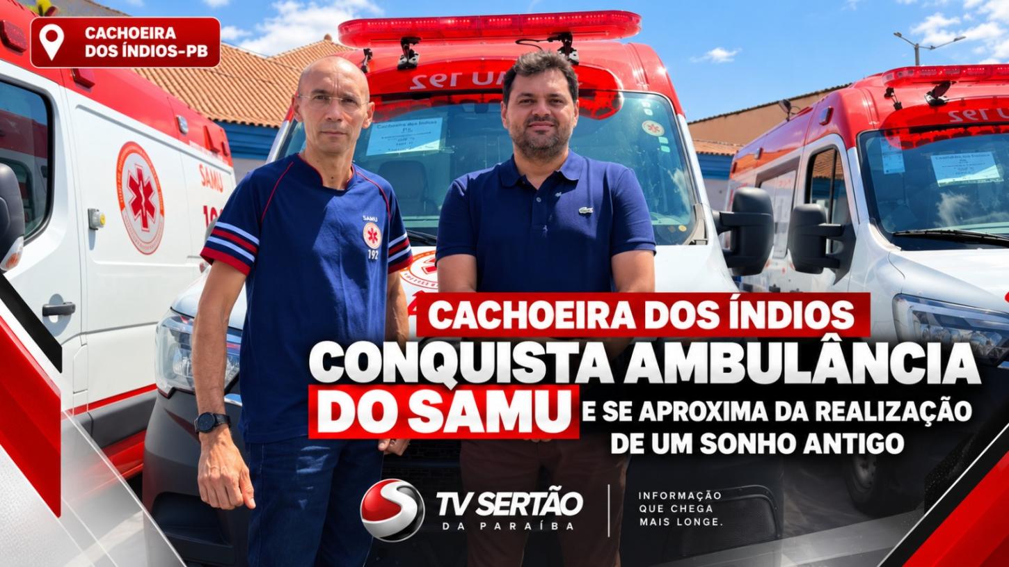 Cachoeira dos Índios recebe ambulância do SAMU e avança na implantação do serviço de urgência e emergência