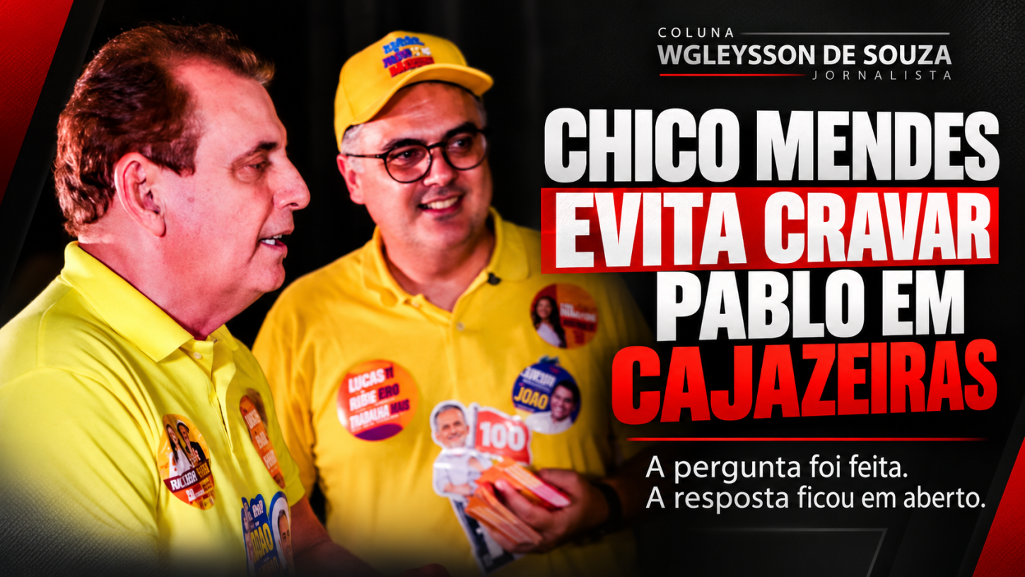 Chico Mendes anuncia nome em São José de Piranhas, mas evita cravar Pablo Leitão em Cajazeiras