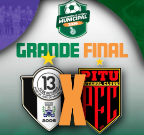 Grande final do Campeonato Municipal 2026 reúne 13 de Outubro e Ritu FC nesta quinta-feira, em Poço de José de Moura
