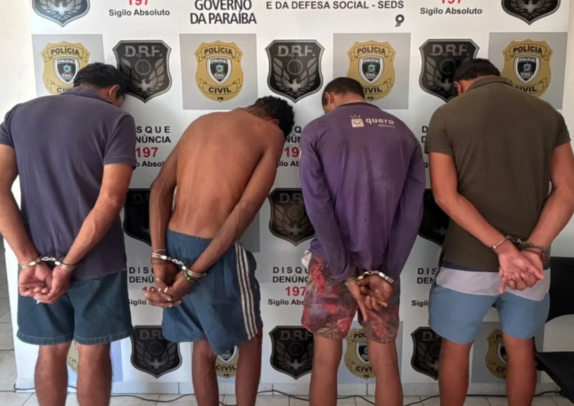 Quatro homens são presos por furtos de ar-condicionado em Patos