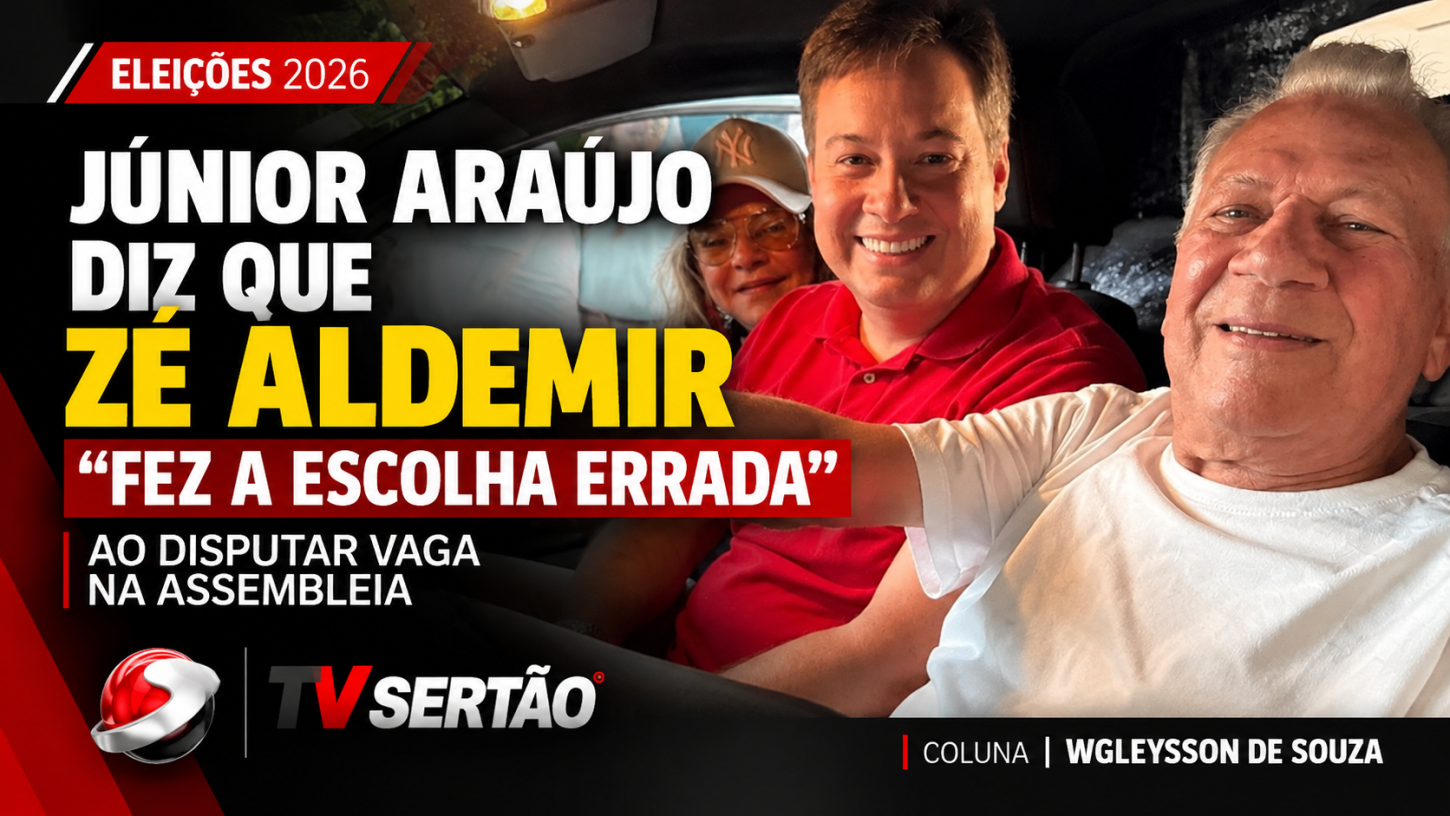Júnior Araújo diz que Zé Aldemir “fez a escolha errada” ao disputar vaga na Assembleia