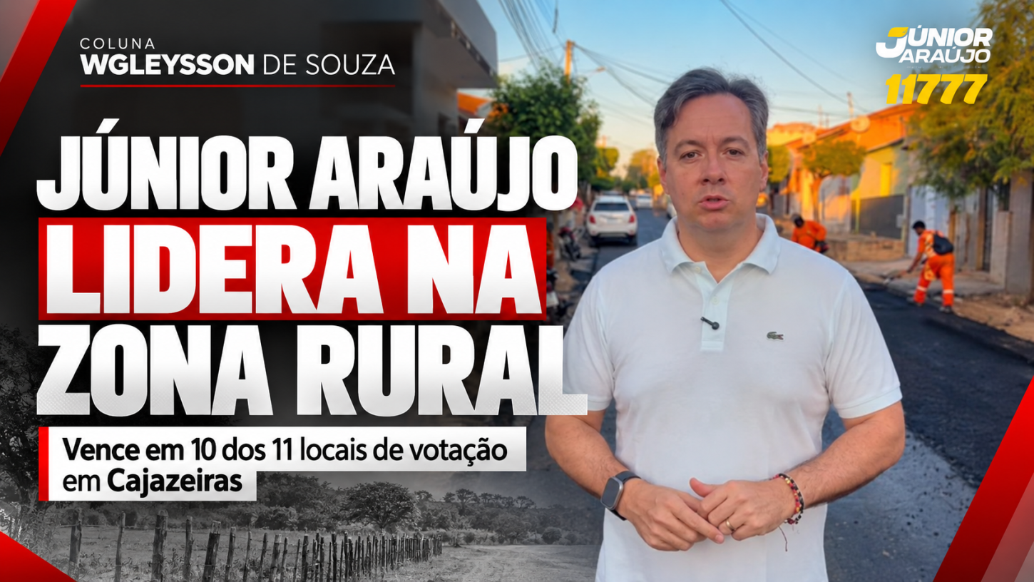 Júnior Araújo lidera em dez dos 11 locais de votação da zona rural de Cajazeiras