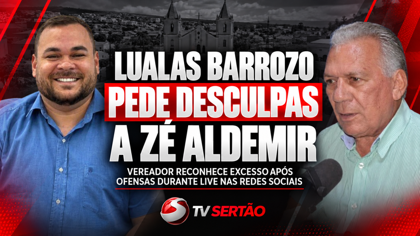 Lualas Barrozo pede desculpas a Zé Aldemir após ofensas durante live nas redes sociais