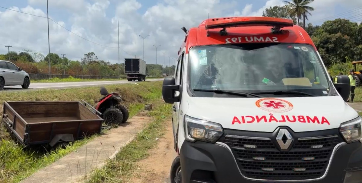 Acidente na BR-101 em Alhandra deixa uma mulher morta e dois feridos