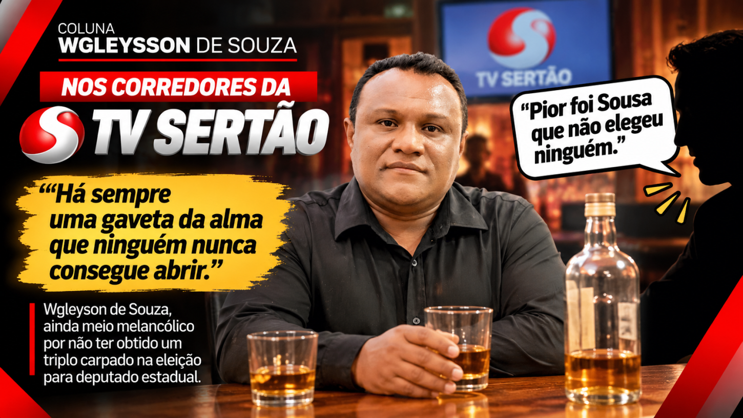 Nos corredores da TV Sertão: entre a melancolia eleitoral e a ironia de Sousa