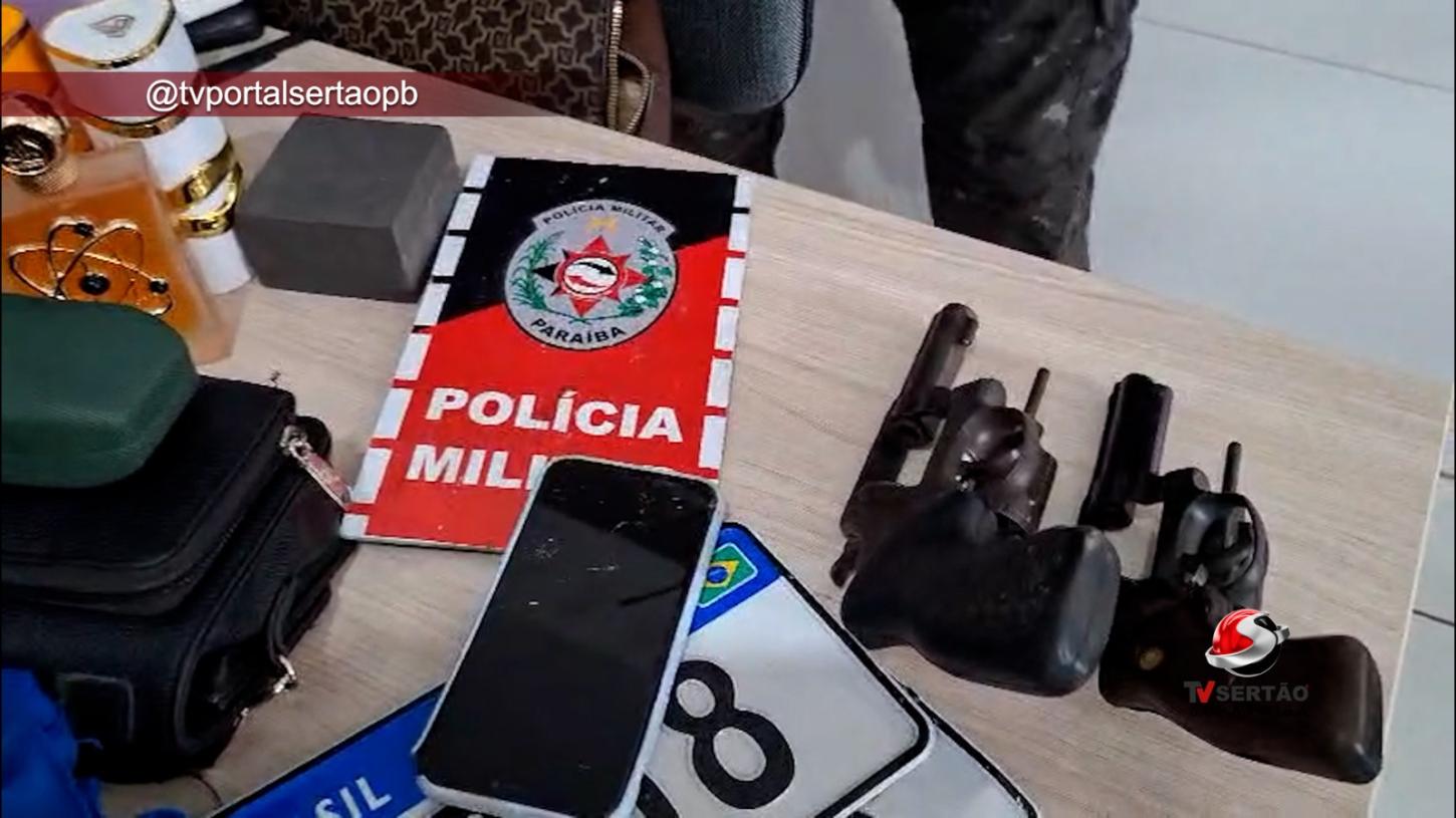 São José de Piranhas, Cajazeiras, assalto a joalheria, PB-400, Polícia Militar, 6º BPM, Choque, suspeitos presos, Mossoró, apreensão de armas, joias recuperadas, Sertão da Paraíba.