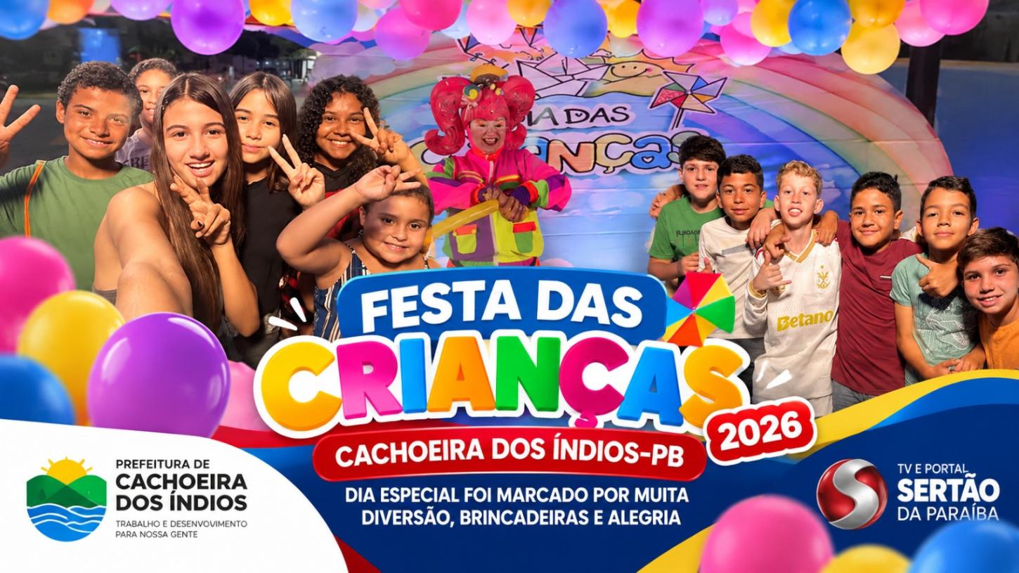 Prefeitura de Cachoeira dos Índios celebra o Dia das Crianças com festa marcada por diversão e brincadeiras