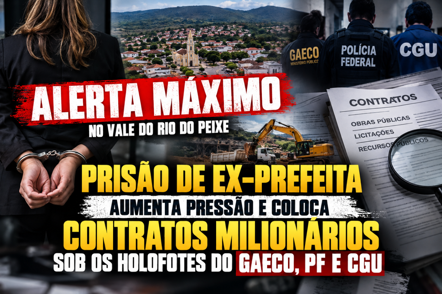 Prisão de ex-prefeita de Joca Claudino reacende debate sobre fiscalização de contratos públicos no Vale do Rio do Peixe