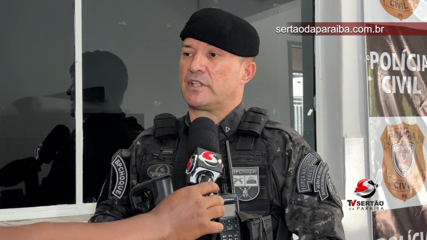 Subtenente do Choque relata perseguição e prisão de suspeitos após assalto em São José de Piranhas