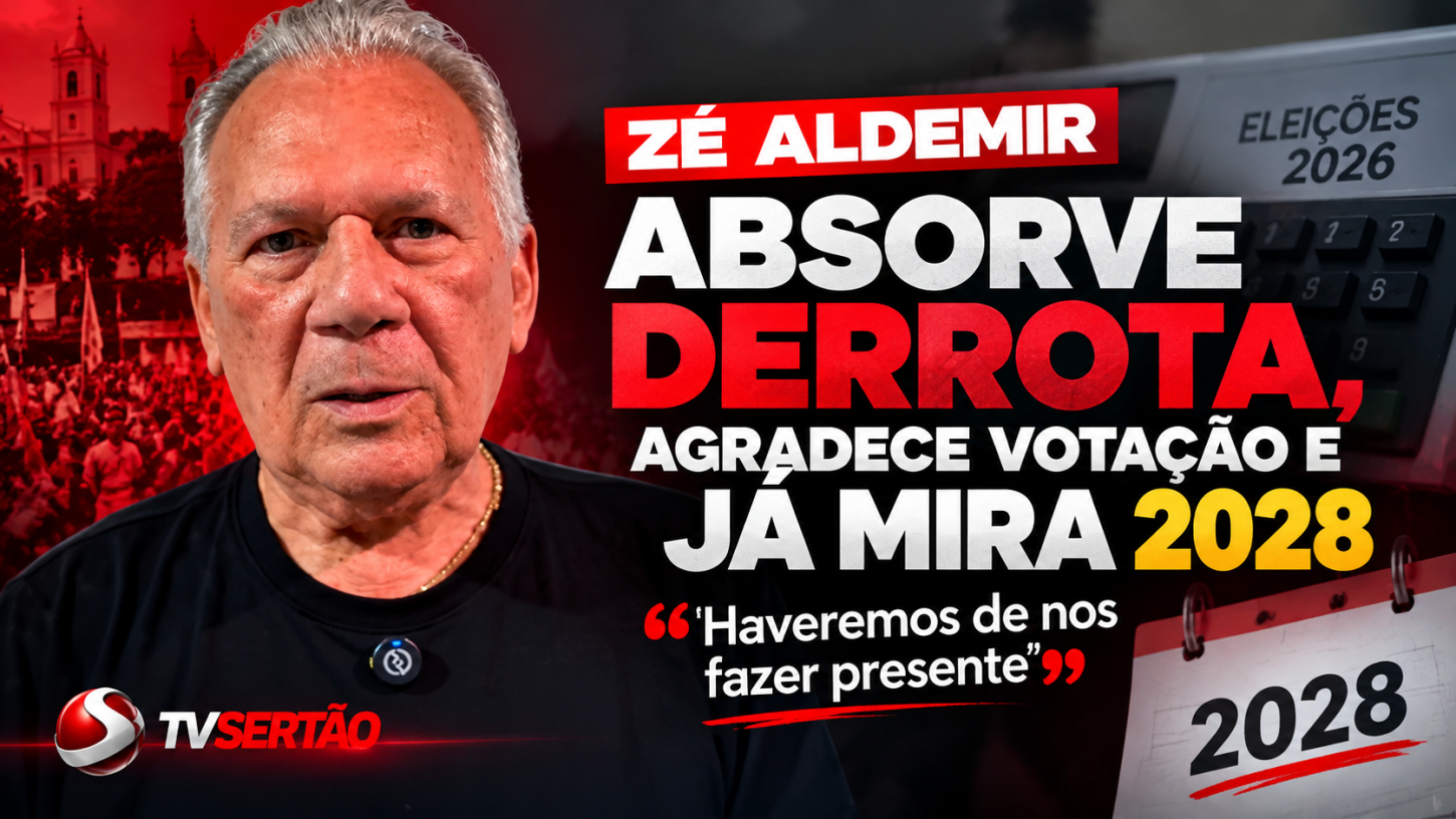 Zé Aldemir absorve derrota, agradece votação e já mira 2028: “haveremos de nos fazer presente”