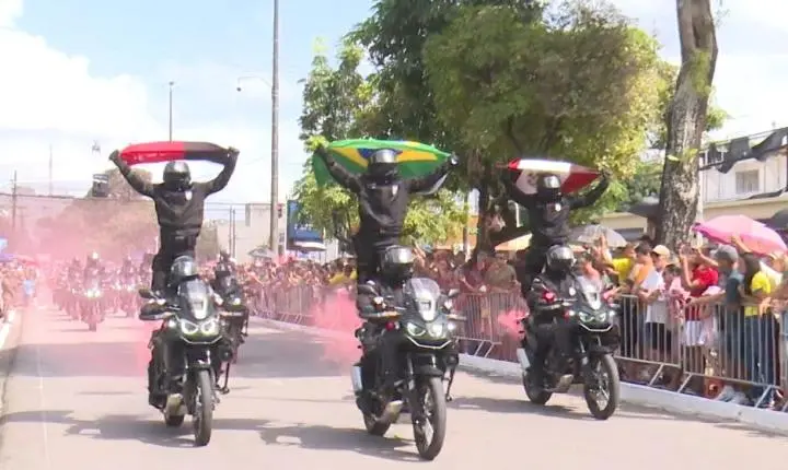 Desfile cívico-militar marca o 7 de setembro na Paraíba
