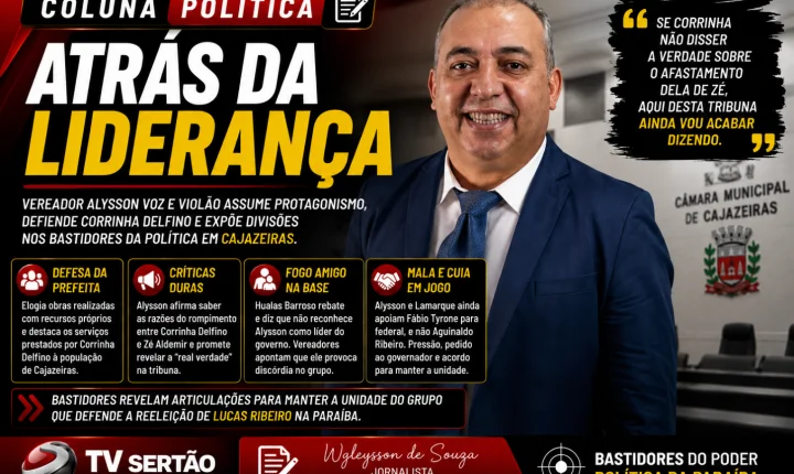Alysson amplia protagonismo na base de Corrinha e expõe fissuras que ainda desafiam a unidade governista
