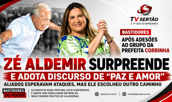 Após adesões à prefeita Corrinha, José Aldemir surpreende aliados e adota discurso de “paz e amor” em Cajazeiras