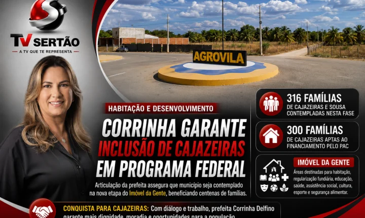 Articulação de Corrinha garante inclusão de Cajazeiras em programa federal que beneficia 316 famílias