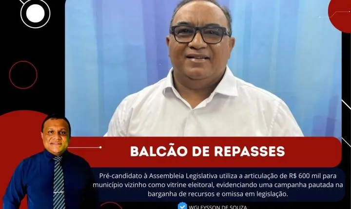 As areninhas de Manaíra: a estratégia de Marcos Eron em pavimentar apoios com despachos financeiros
