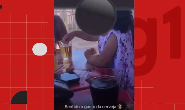 Bebê de 1 ano consome bebida alcoólica em reunião familiar na Paraíba
