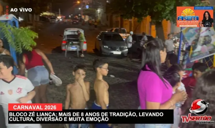Bloco Zé Liança reafirma tradição de 8 anos e arrasta multidão com frevo e axé no Carnaval de Cajazeiras 