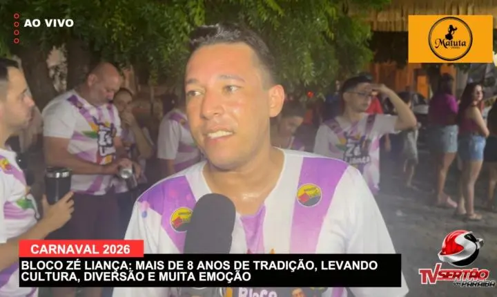 Bloco Zé Liança reafirma tradição de 8 anos e arrasta multidão com frevo e axé no Carnaval de Cajazeiras 