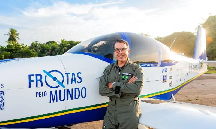Piloto brasileiro completa volta ao mundo em monomotor e passa por João Pessoa