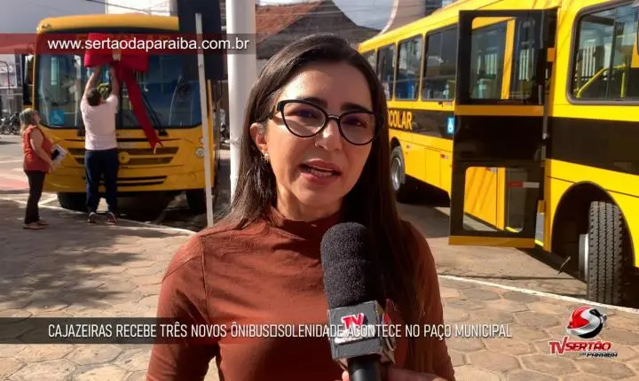 Cajazeiras moderniza frota com novos ônibus escolares para reforçar o ensino na zona rural
