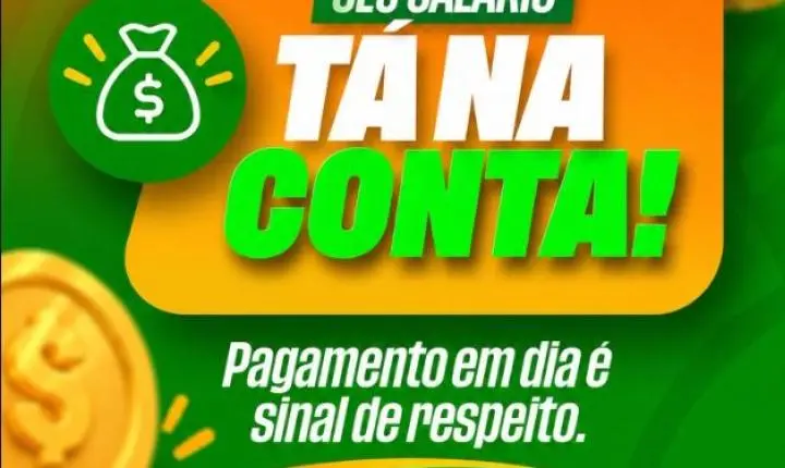 Prefeitura de Carrapateira confirma pagamento do salário referente a setembro