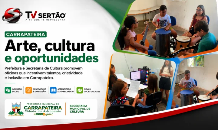 Carrapateira fortalece talentos locais com oficinas culturais e incentivo à arte no município