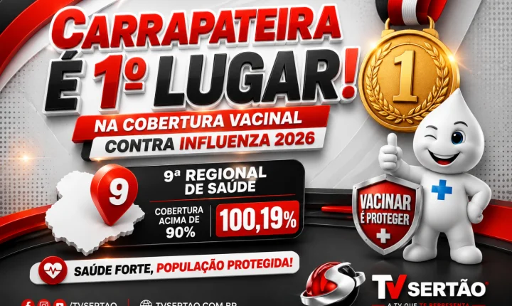 Carrapateira lidera ranking regional e supera meta na vacinação contra Influenza