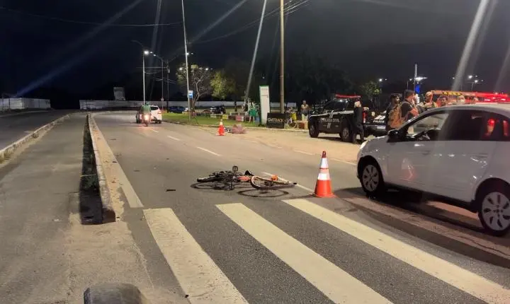 Ciclista atropelado na faixa de pedestres morre em João Pessoa