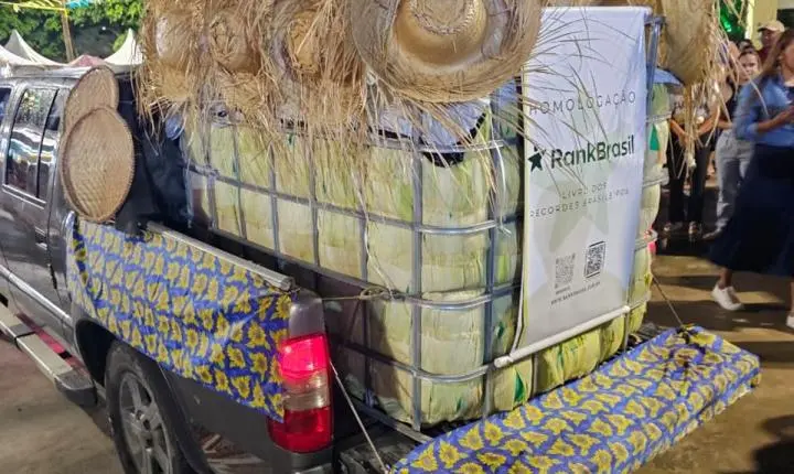 Caaporã conquista recorde de maior pamonha do Brasil com iguaria de mais de uma tonelada