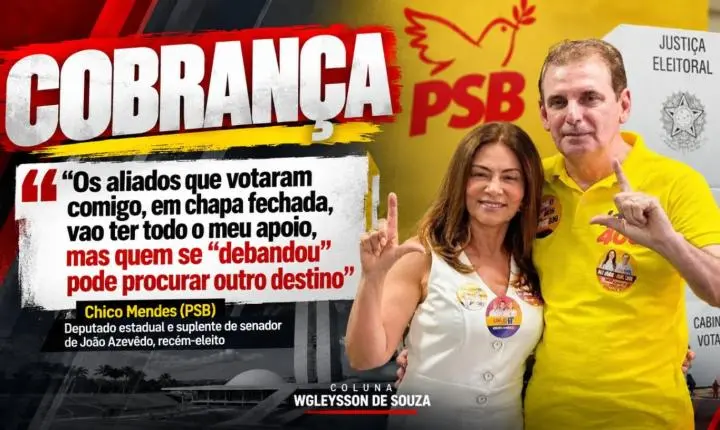 Cobrança: Chico Mendes sinaliza apoio a aliados e deixa recado para quem mudou de lado