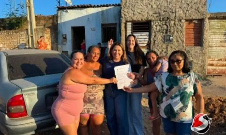 Corrinha Delfino assina ordem de serviço para pavimentar trecho da Rua do Pilão, em Cajazeiras