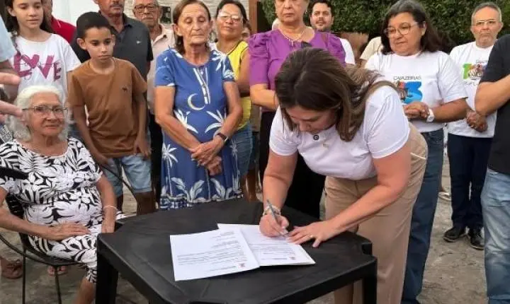 Corrinha Delfino autoriza construção da Praça do Alto da Bela Vista durante programação dos 163 anos de Cajazeiras