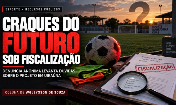 Denúncia anônima leva fiscalização ao “Craques do Futuro” e abre debate sobre recursos do projeto em Uiraúna