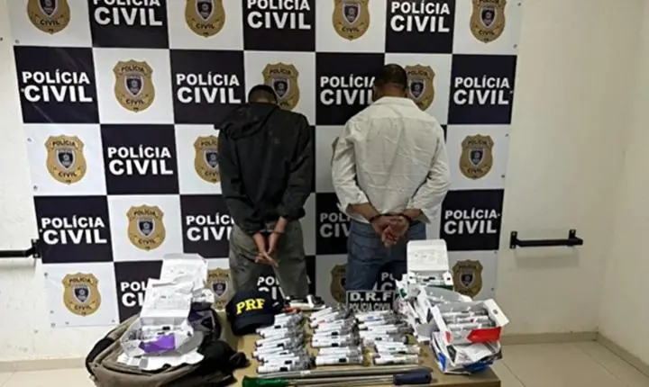 Dois homens são presos após arrombarem farmácias e furtarem canetas emagrecedoras em João Pessoa