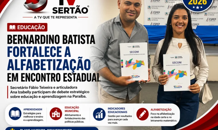 Educação de Bernardino Batista fortalece estratégias de alfabetização em encontro estadual