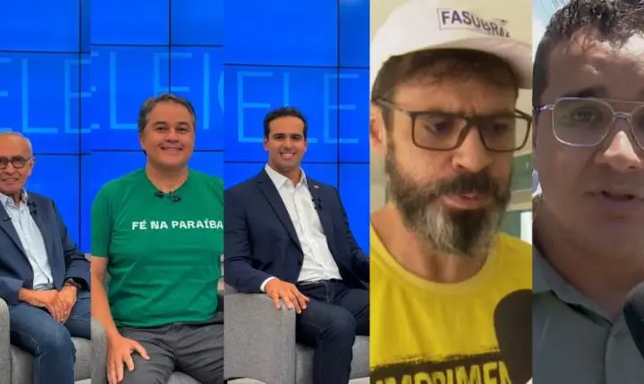 Eleições na Paraíba: confira a agenda dos candidatos ao governo nesta quarta