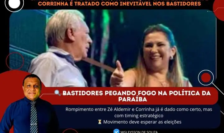 Entre cálculos e silêncio, rompimento entre Zé Aldemir e Corrinha é tratado como inevitável nos bastidores
