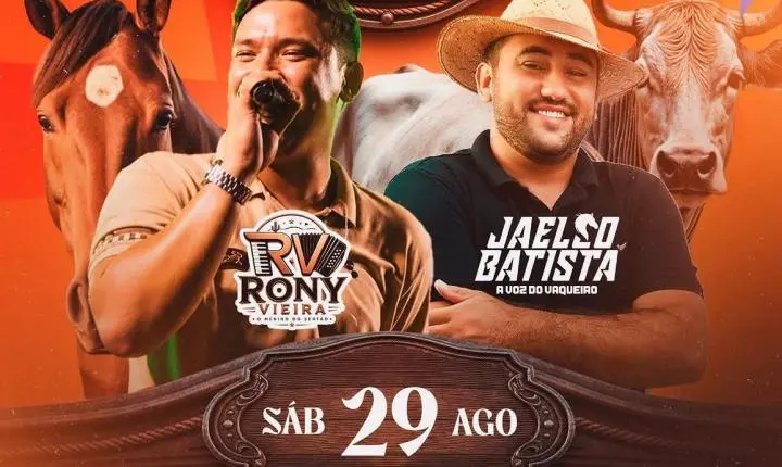 Feira de Animais movimenta Bernardino Batista com negócios e música ao vivo no dia 29 de agosto