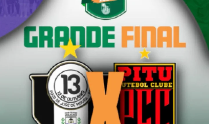 Grande final do Campeonato Municipal 2026 reúne 13 de Outubro e Ritu FC nesta quinta-feira, em Poço de José de Moura