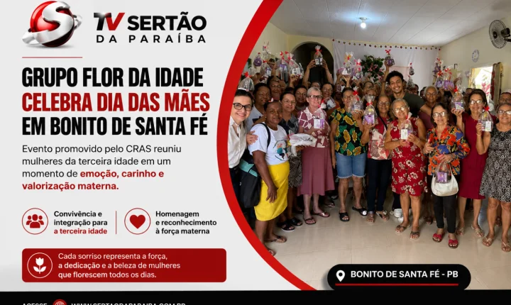 Grupo Flor da Idade celebra Dia das Mães com evento marcado por emoção e carinho em Bonito de Santa Fé