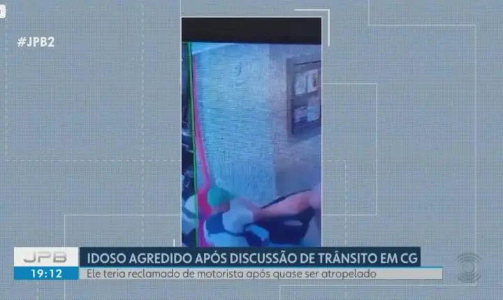 Idoso sofre agressão após quase ser atropelado em Campina Grande