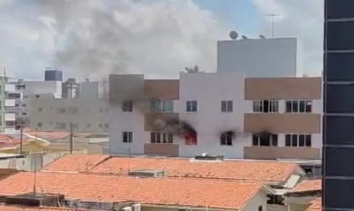 Incêndio em João Pessoa atinge apartamento no bairro dos Bancários