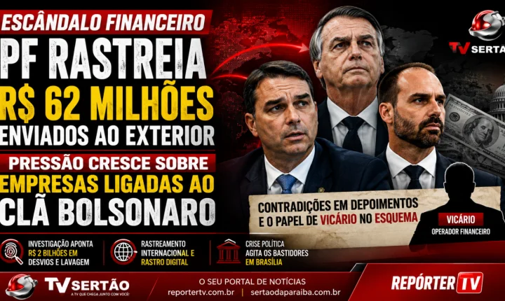 Investigações da Polícia Federal elevam tensão política com rastreamento de R$ 62 milhões
