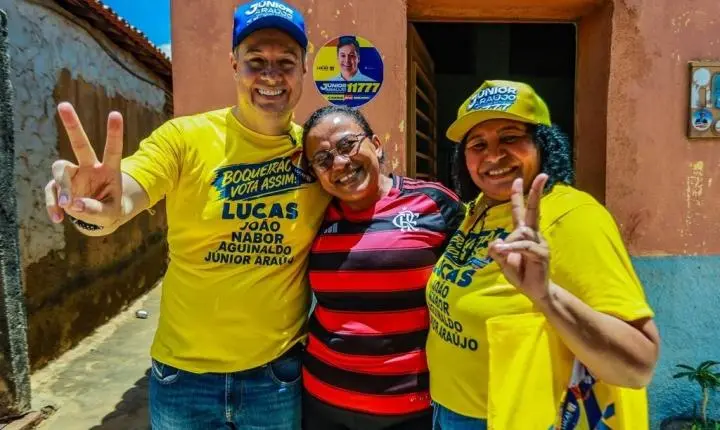 Júnior Araújo participa de mobilização em Boqueirão e carreata em Sousa ao lado de Lucas, João e Nabor