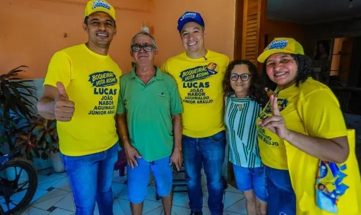 Júnior Araújo participa de mobilização em Boqueirão e carreata em Sousa ao lado de Lucas, João e Nabor