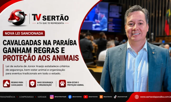 Lei de Júnior Araújo cria regras para cavalgadas e reforça proteção animal na Paraíba