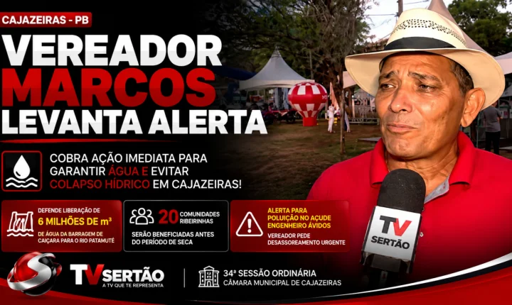 Marcos eleva o tom e cobra ação imediata para evitar colapso hídrico em Cajazeiras