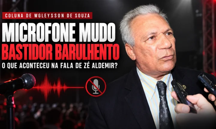 Microfone de Zé Aldemir fica mudo e produz o momento mais barulhento do comício de Lucas