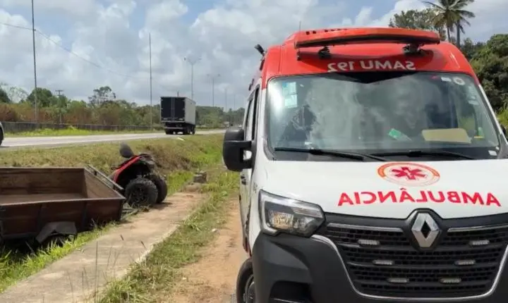 Acidente na BR-101 em Alhandra deixa uma mulher morta e dois feridos