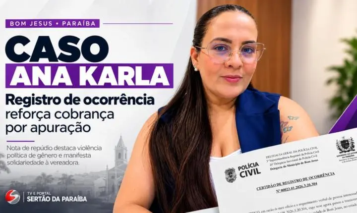 Nota de repúdio em Bom Jesus amplia debate sobre violência política de gênero após caso envolvendo vereadora Ana Karla Gonçalves